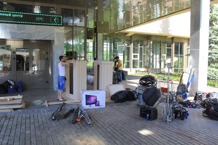 На территории "Лечебно-реабилитационного центра" проходили съёмки сериала  «Чернобыль: Зона отчуждения» – 13