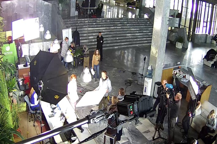 Cъёмки фильма "Чужое счастье" – 1