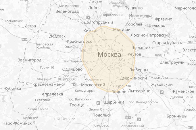 карта покрытия